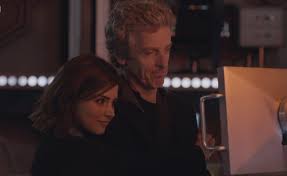 Clara and the Doctor share an affectionate moment at the end of the episode.